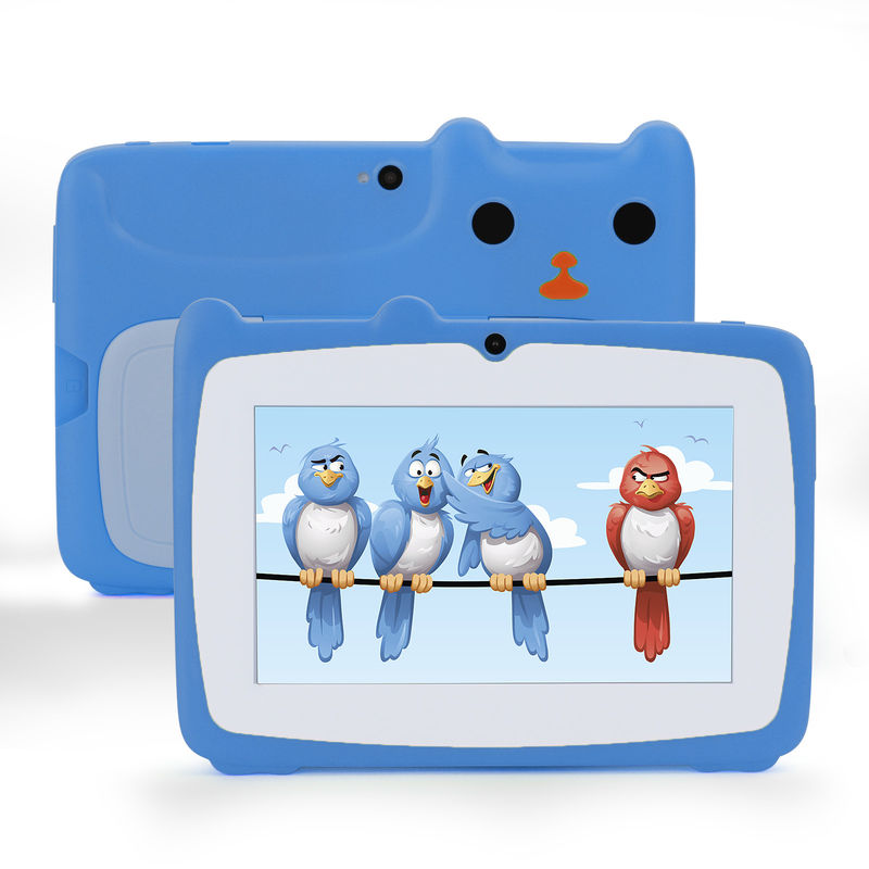 C-Idee Lerntablet Kidspad 7 Zoll mit kinderfreundlichem Gehäuse 4GB + 64GB Quad Core 600 X 1024 IPS CM80 Blau
