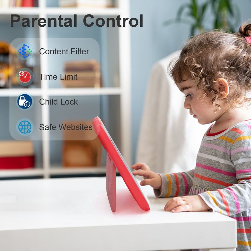 C-Idee Bildungs-Tablet 7 Zoll Kidspad mit Kind Proof Case Großer Akku 5000mAh IWAWA Vorinstalliert CM80Red