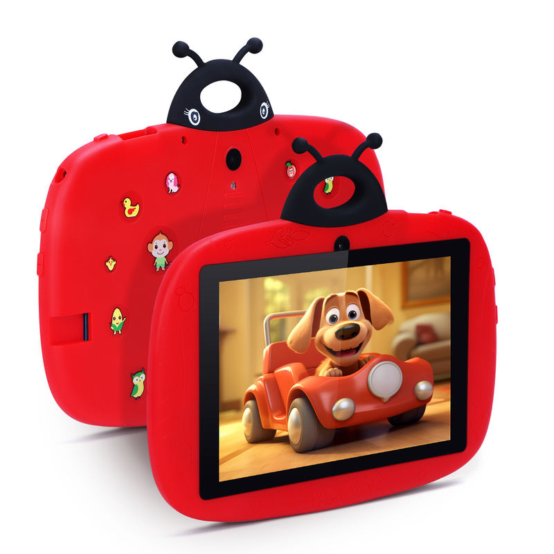 C IdeeKinderlernenC Idee 7 Zoll WIFI Tablet Android 12 32GB+32GB Erweiterbarer Speicher CM77Rot