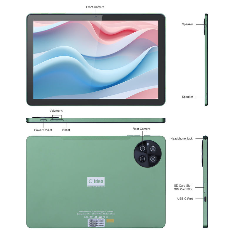 C Idea 10,1 Zoll 8 GB RAM 512 GB ROM WiFi Smart Tablet PC mit SIM-Unterstützung CM8800plus
