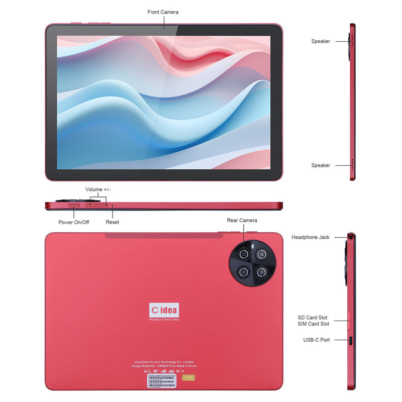 C Idea 10,1 Zoll IPS-Bildschirm Smart Tablet PC für Studenten mit Tastatur CM8800plus