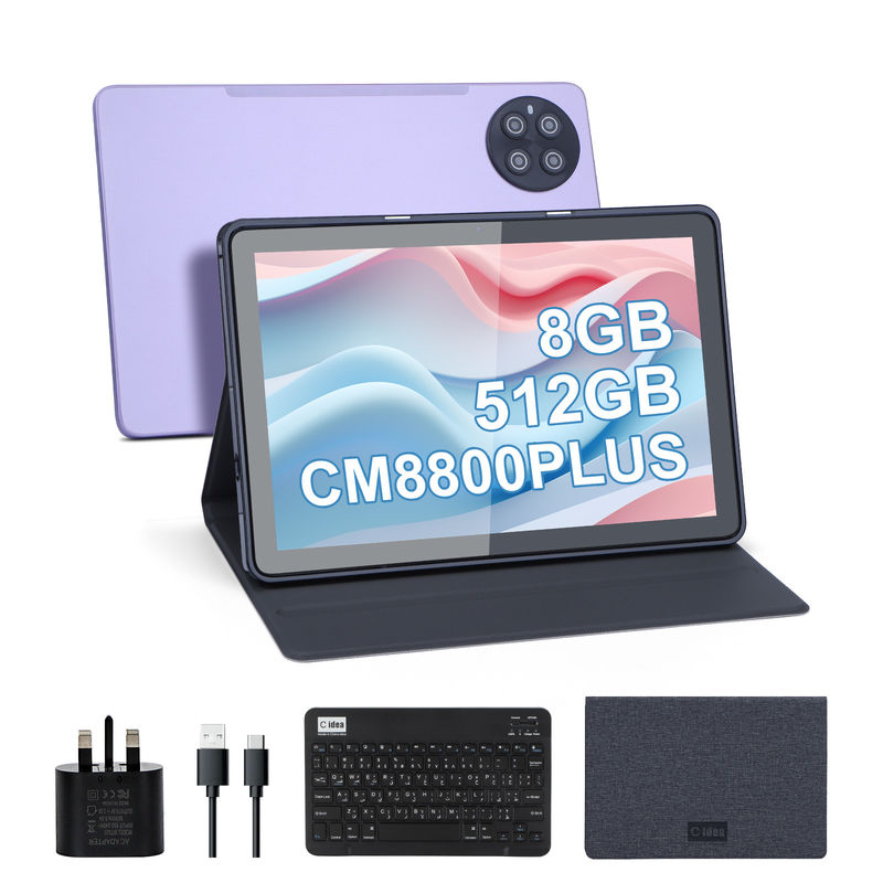 C-Idee 8 GB RAM 512 GB ROM Smart Tablet PC mit Tastatur und Maus CM8800plus