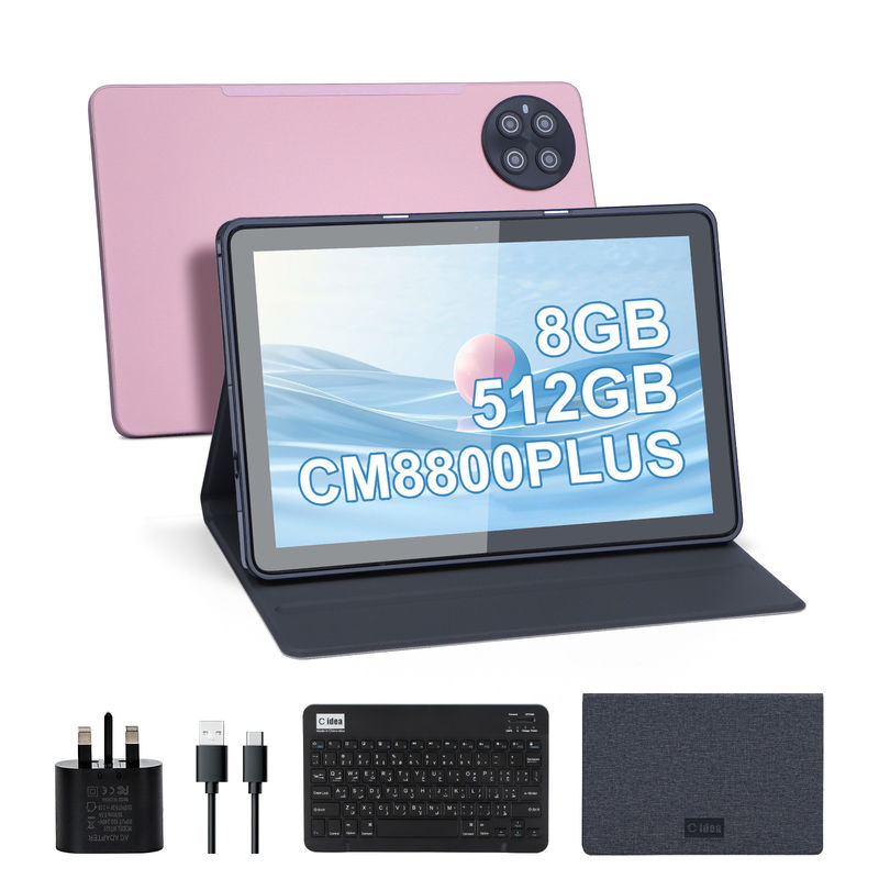 C Idea Android 8GB RAM 512GB ROM 10,1 Zoll Tablet mit Tastatur für die Schule CM8800plus