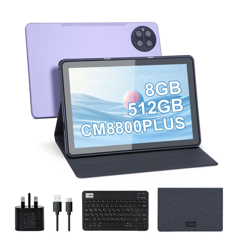 C-Idee 10,1 Zoll Langlebiges Tablet 512 GB Speicher Bildungs-Tablet für die Schule CM8800plus