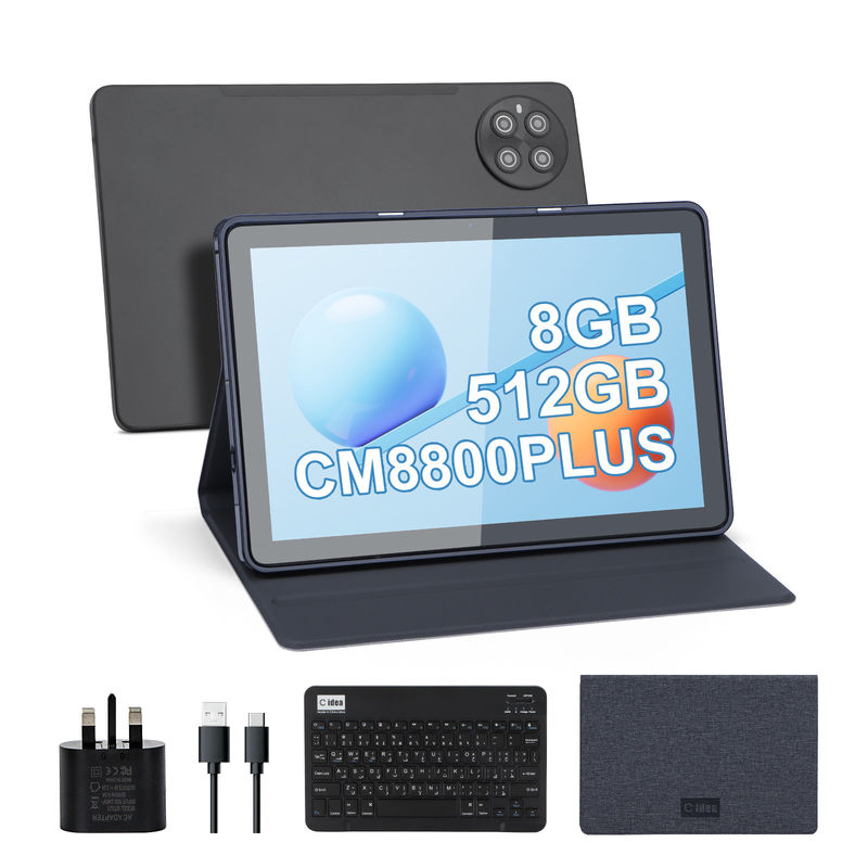 C Idee 512 GB Speicherplatz 5G WiFi Trouch Bildschirm 10,1 Zoll Tablet mit SIM-Karte für die Schule CM8800plus
