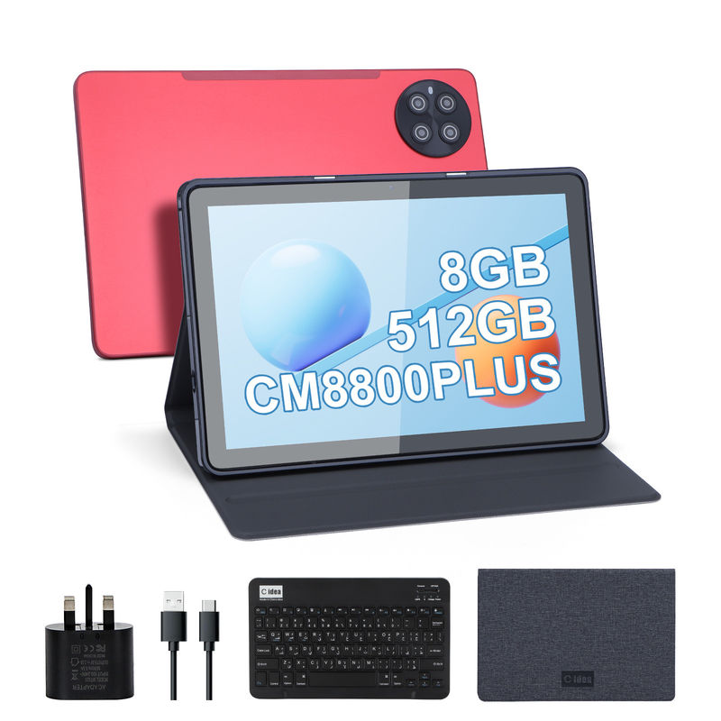 C-Idee Kinder Tablet mit 8 GB RAM 512 GB ROM Android Tablet PC mit Tastatur CM8800plus