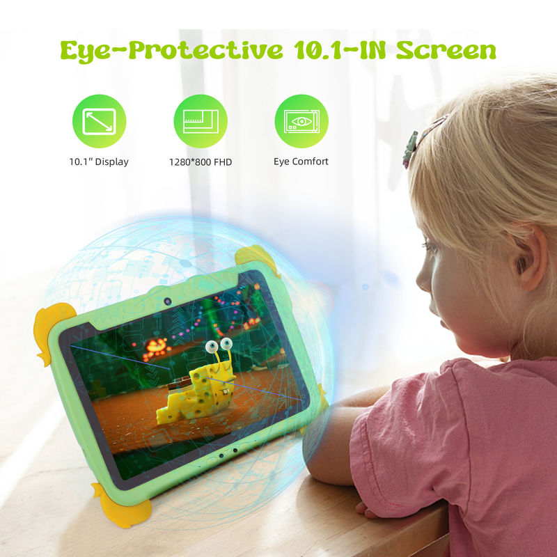 C Idea Kids Tablet 10,1 Zoll Android Tablet PC mit Gehäuse Augenschutz 1280*800 Bildschirm Vorinstallation IWAWA für Bildung