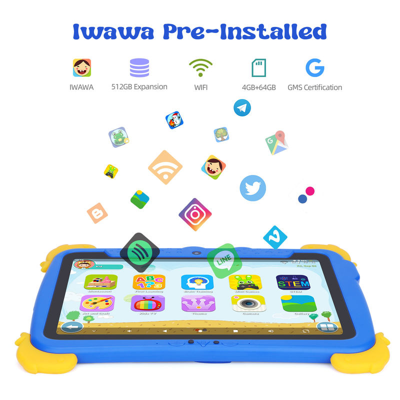 C Idea Kids Tab 10,1 Zoll Android 13 Tablet für Kinder 4 GB RAM 64 GB ROM Augenschutz Touchscreen für Kinder im Alter von 3-8 Jahren