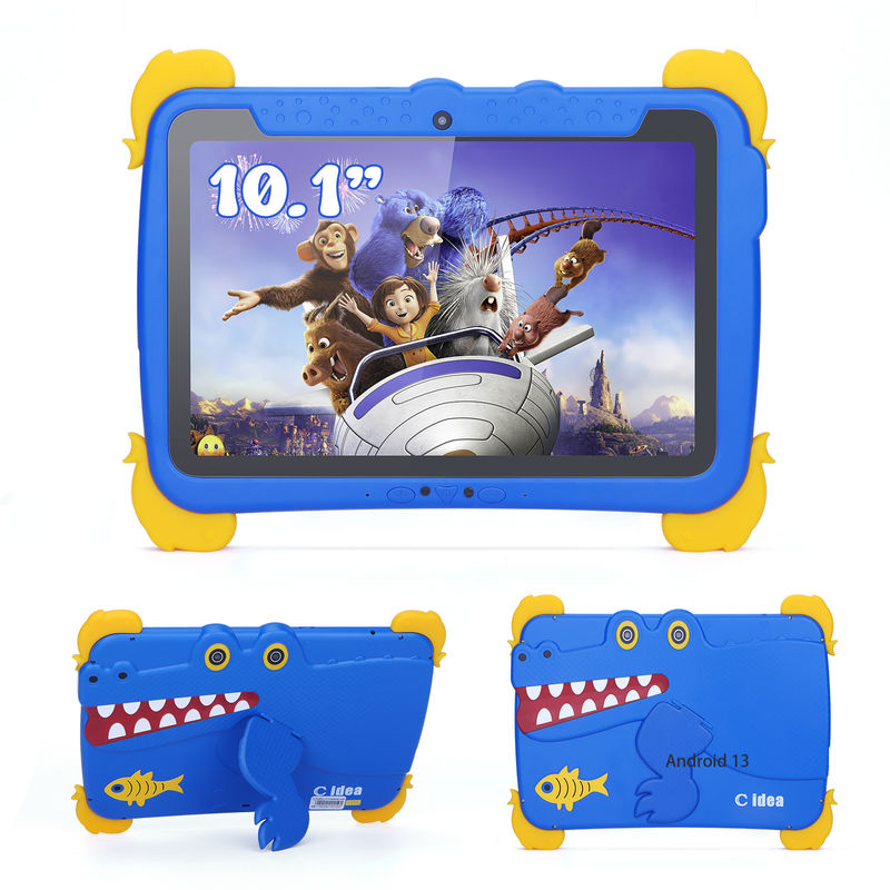 C Idea Kids Tab 10,1 Zoll Android 13 Tablet für Kinder 4 GB RAM 64 GB ROM Augenschutz Touchscreen für Kinder im Alter von 3-8 Jahren