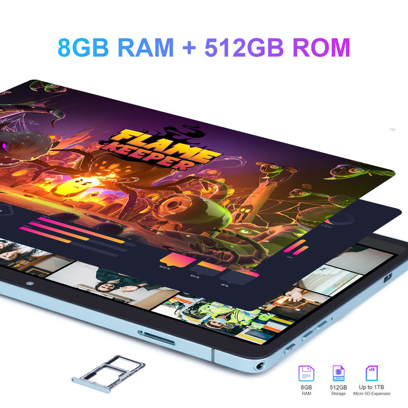 C-Idee 10,1 Zoll Smart Tablet 10000mAh Batterie 8 GB + 512 GB mit Bluetooth-Tastatur und SIM-Support für das Lernen