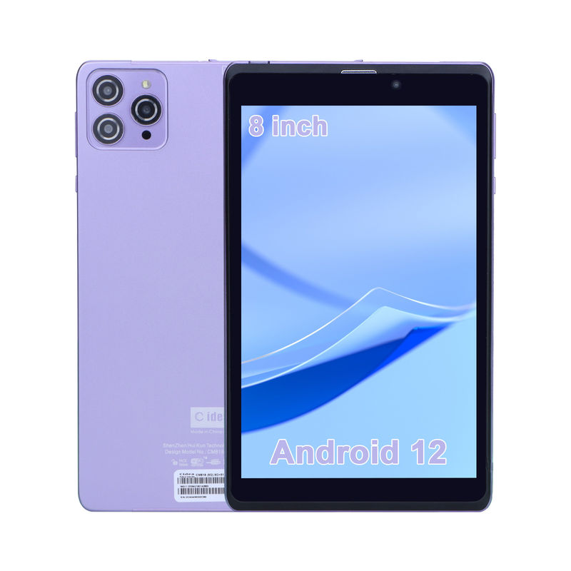 C Idea Portable 8 In Android Tablet PC 8 GB RAM 512 GB Android 12 Tablet IPS HD Anzeige Vierkern CM818-Purple