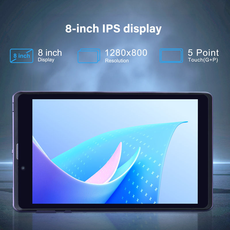 C Idea Portable 8 In Android Tablet PC 8 GB RAM 512 GB Android 12 Tablet IPS HD Anzeige Vierkern CM818-Purple