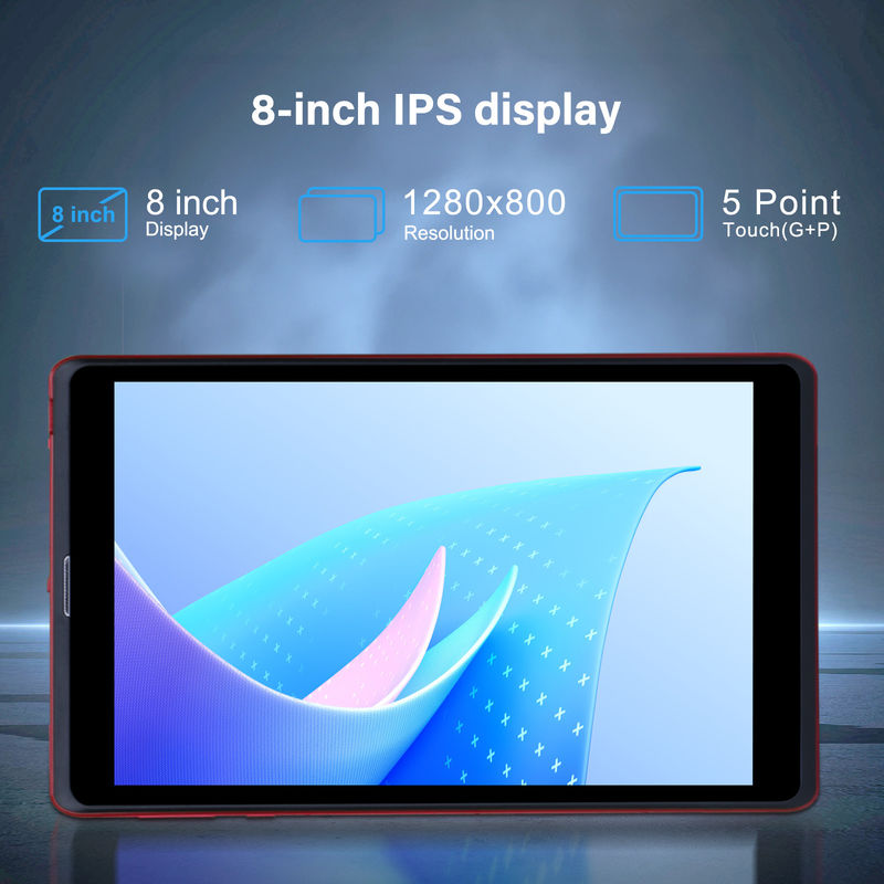 C Idee 8 Zoll Android 12 Tablet 8 GB RAM 512 GB ROM 8000mAh Batterie 5+8MP Kamera für Studenten mit SIM-Unterstützung CM818-rot