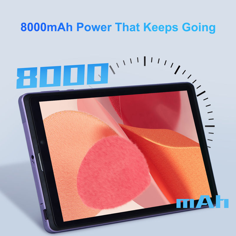 C Idea Portable 8 In Android Tablet PC 8 GB RAM 512 GB Android 12 Tablet IPS HD Anzeige Vierkern CM818-Purple