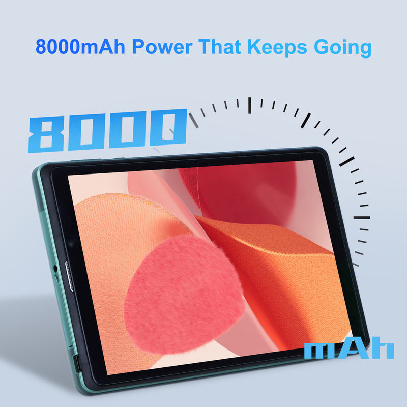 C-Idee Portable 8 Zoll Android Tablet PC mit Android 12 Quad-Core CPU 8 GB RAM 512 GB Speicher IPS HD Display CM818-Grün
