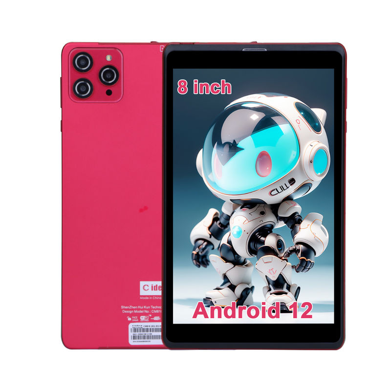 C Idee 8 Zoll Android 12 Tablet 8 GB RAM 512 GB ROM 8000mAh Batterie 5+8MP Kamera für Jugendliche mit SIM-Unterstützung CM818-rot