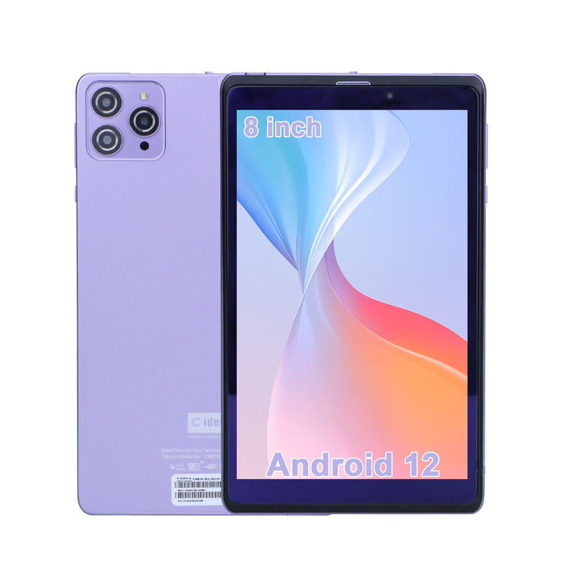 C Idea Portable 8 In Android Tablet PC 8 GB RAM 512 GB Android 12 Tablet IPS HD Anzeige Vierkern CM818-Purple