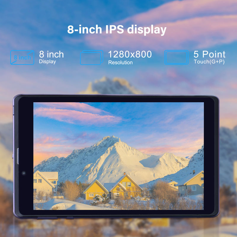 C Idea Portable 8 In Android Tablet PC 8 GB RAM 512 GB Android 12 Tablet IPS HD Anzeige Vierkern CM818-Purple