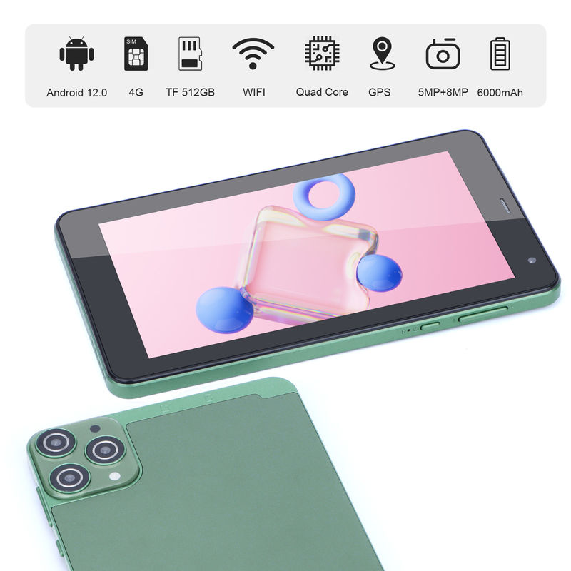 C Idea 7 Zoll Android Tablets 6+128 GB Quad Core Touch Screen Tablets für das Studenet CM515 ((Grün)