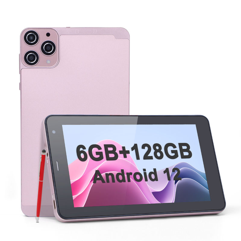 C-Idee 7 Zoll Android Smart Tablets 6+128GB Quad-Core WiFi Tablet HD Touchscreen für Jugendliche CM515 ((Pink)