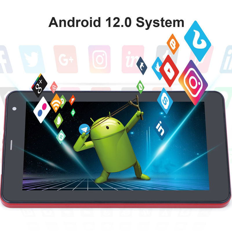 C Idea WiFi 5G Tablet 7 Zoll Tablet 6+128GB Quad-Core Touchscreen für Bildung CM515 ((Rot)
