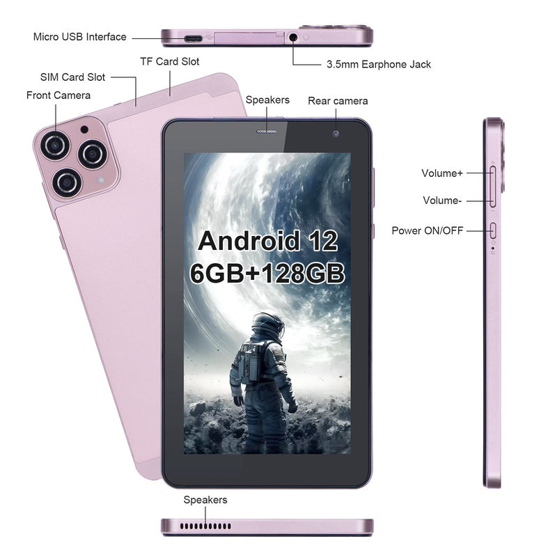 C Idea Portable 7 Android Smart Tablets WiFi Tablet HD Touchscreen für Jugendliche CM515