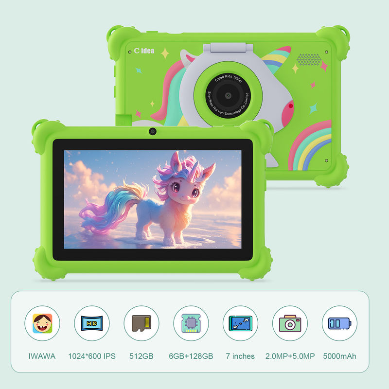 C Idea 7 Zoll WIFI Kidspad Android System 6+128GB Tablet für Kinder mit Proof Case CM88