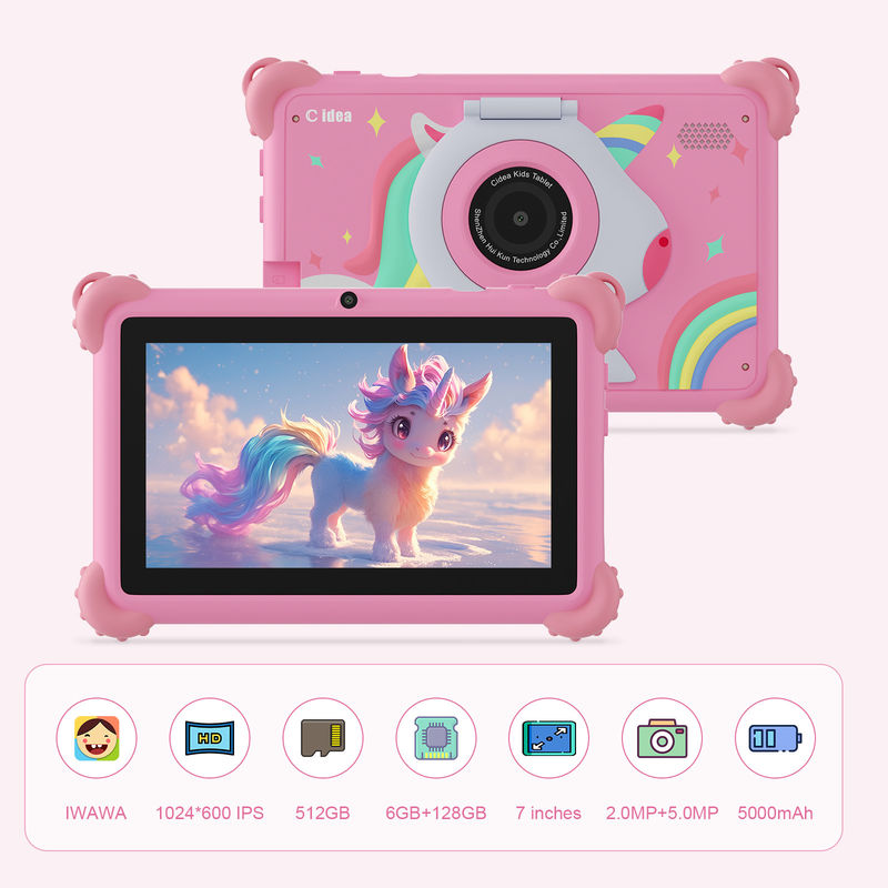 C Idea Bildungs-Tablet für Kinder 7 Zoll Touchscreen mit Schutzgehäuse CM88