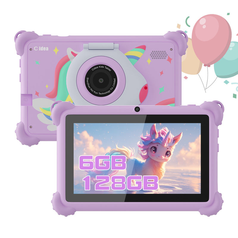 C-Idee 7 Zoll Kinder Tablet Alter 3-7 Dual-Kamera IPS Bildschirm pädagogischer Kinder-Tablet mit Elternkontrolle CM88