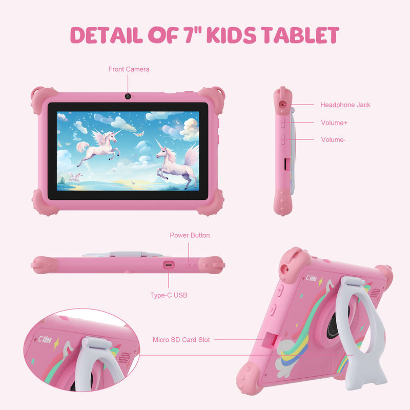 C-Idee Advanced 2024 Kids Tablet Android 12 Leistung und Kindfreundliches Design CM88