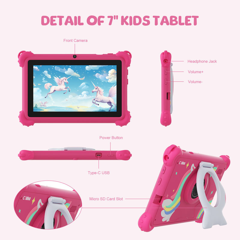 C idea 2024 Kinder-Lern-Tablet Bright HD Bildschirm und Bildungs-Apps mit CM88
