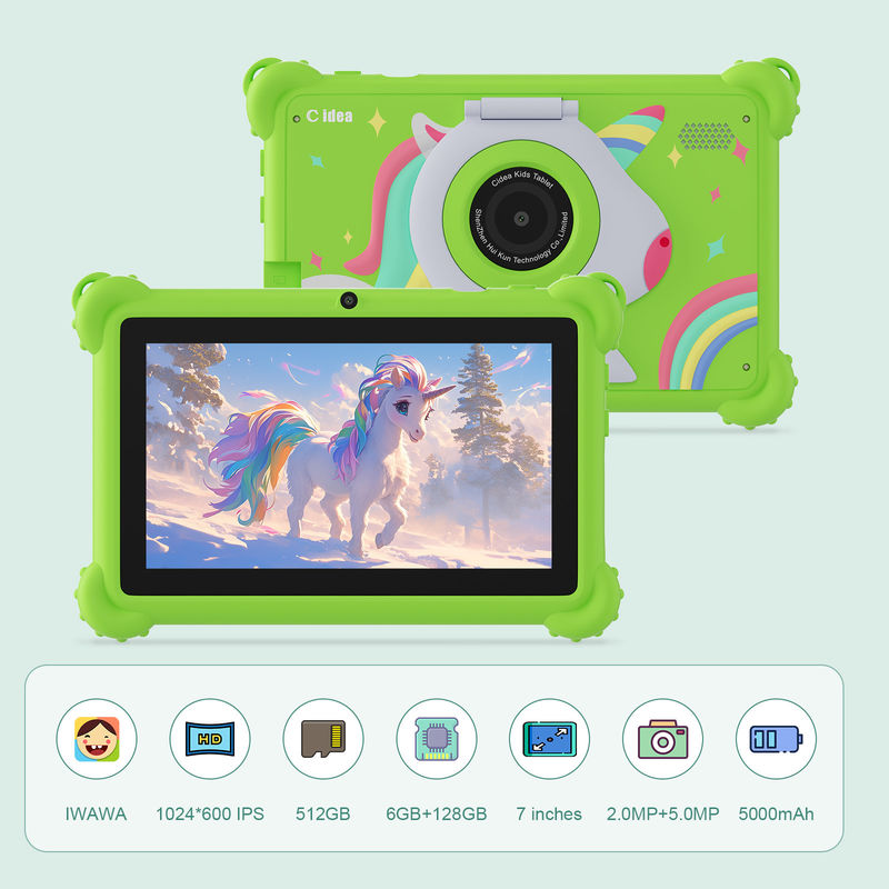 C-Idee 2024 Kids Learning Tablet Android 12 Vorinstallierte Apps und langlebiges Design CM88