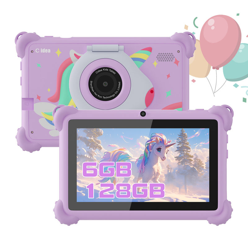 C Idee 2024 Kinder Tablet Ideal Geschenk mit Android 12 Bildungs-Apps und langlebige Fall Tablet Kidspad CM88