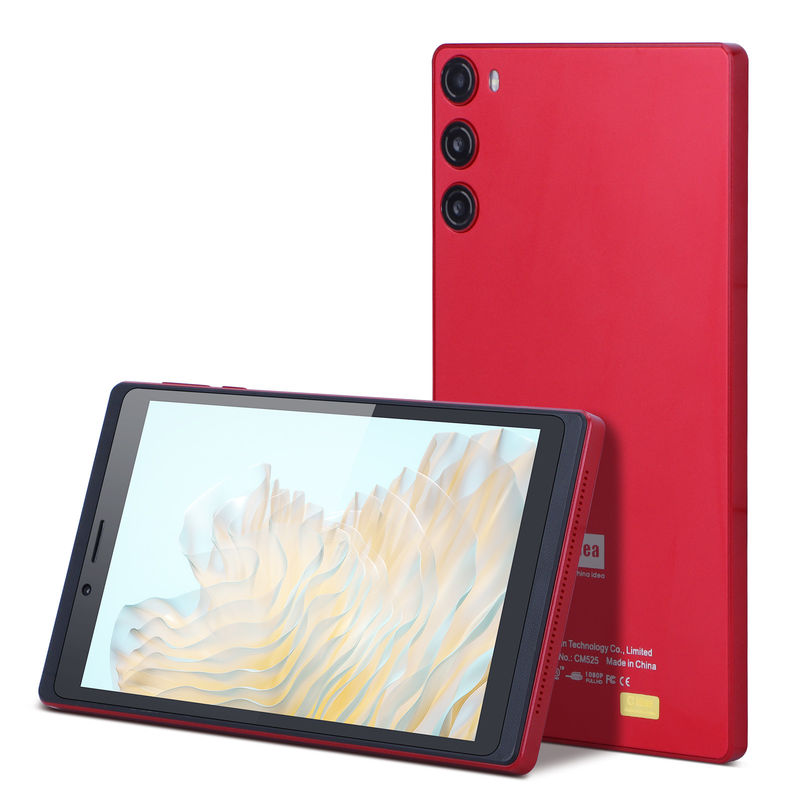 C Idea 7 Zoll Tablet 512 GB mit SIM Android Tablet PC für Studenten Lernen CM525 Rot