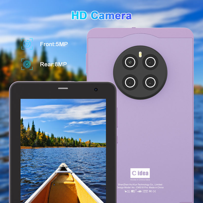 C Idea Android 13 mit 6000mAh 7-Zoll-Tablets Bildungs-Tablets PC mit Stift CM518 Pro Purple