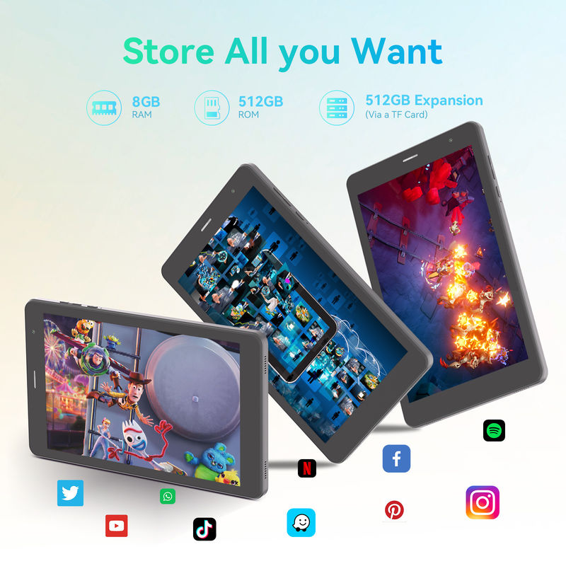 C Idea Quad Core Android Tablet Portable 8 Zoll Tablet für Studenten mit SIM CM828 Schwarz