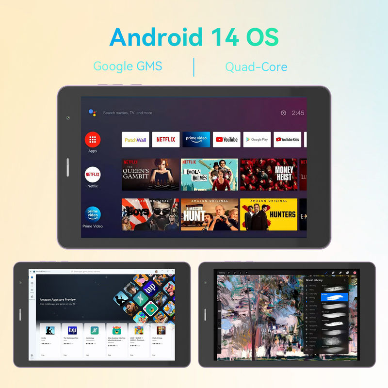 C Idea 8in Tablet Gaming Education Android Tablet für Studenten mit Sim und WLAN CM828 Lila