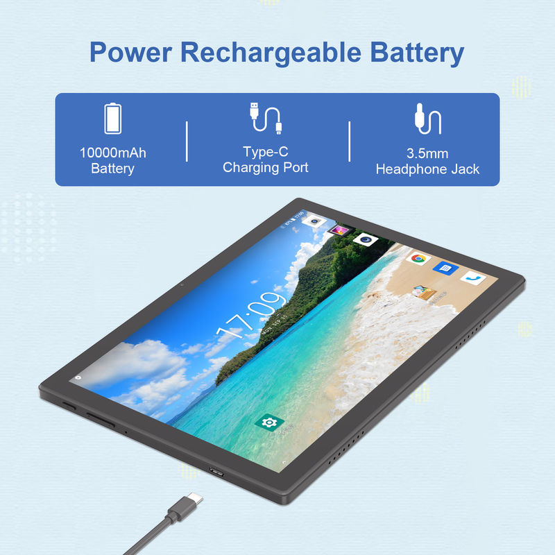 C Idea 10,1 Zoll Wifi Bildungs-Android Tablet PC mit Sim-Unterstützung Tastatur M8200 Plus Schwarz
