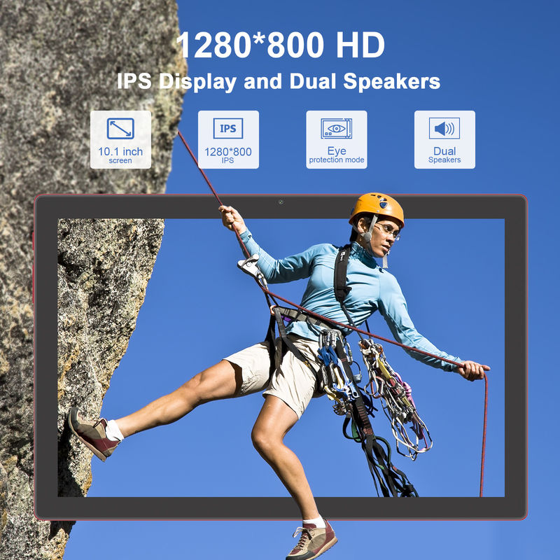 C Idea 10,1 Zoll Android 14 Smart Tablet PC mit Sim Unterstützung für Jugendliche CM8200Plus rot