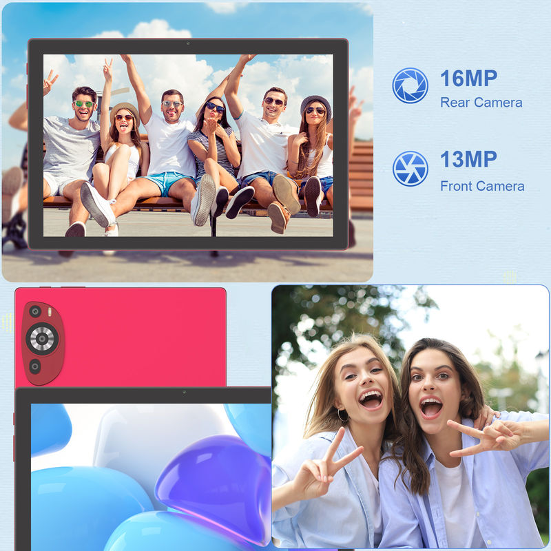 C Idea 10,1 Zoll Android 14 Smart Tablet PC mit Sim Unterstützung für Jugendliche CM8200Plus rot