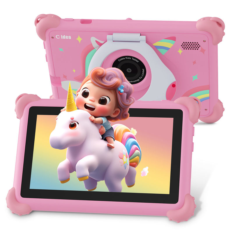 C Idea Android 13 Kids Tablet 4+32GB Bildungs-Tablet Kidspad mit freundlicher APP CM91 rosa