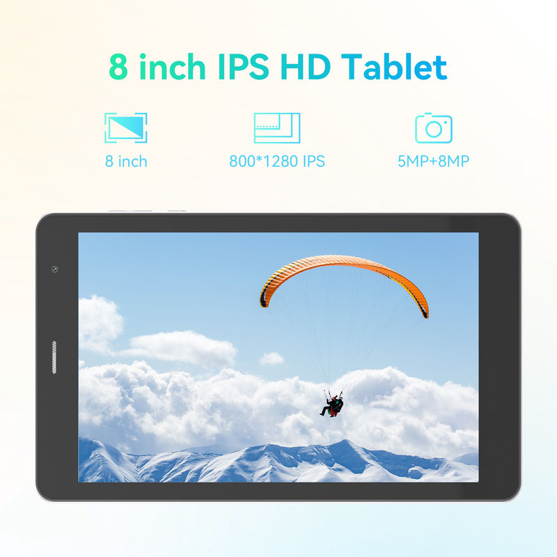 C Idea ODM 8 Zoll 512 GB lange Batterie Dual Kamera Octa-Core Prozessor Android Tablet PC mit Gehäuse für Studenten CM828 Silber