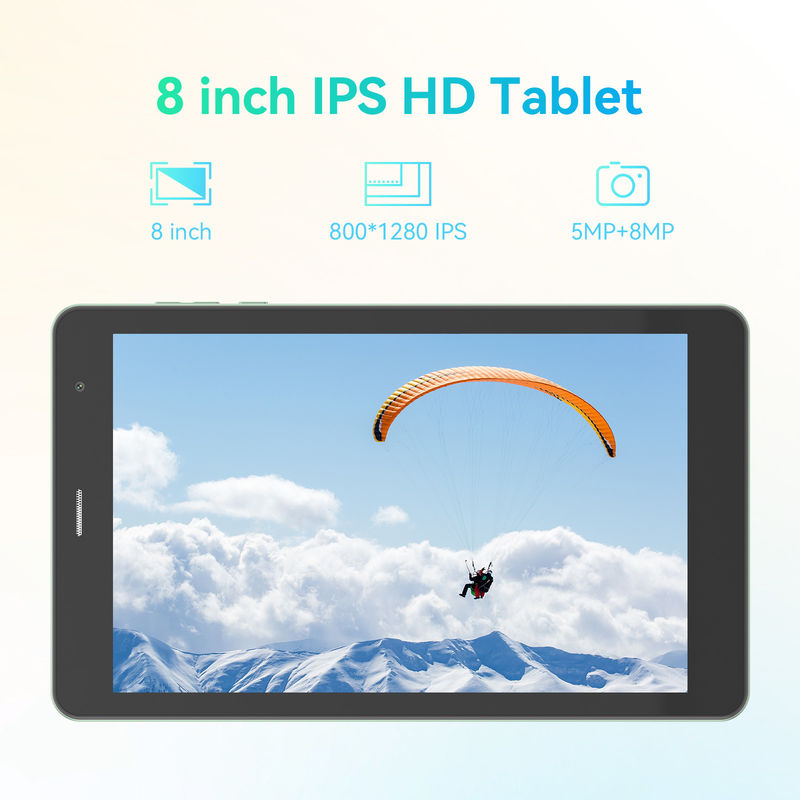C Idea Wholesale Tablet 8 Zoll 800*1280HD IPS Dual Camera Android Tablet PC mit Sim für das Lernen CM828 Grün