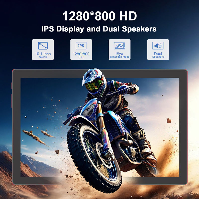 C Idea 10,1 Zoll Android 14 Smart Tablet PC mit Dual SIM Unterstützung CM8200Plus rot