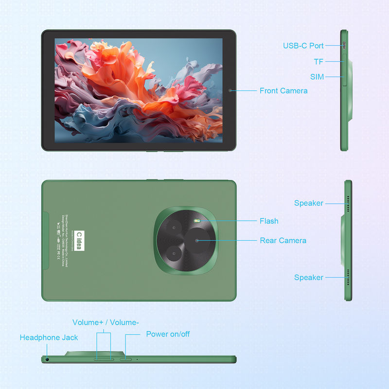 C Idea 9 Zoll WIFI Tablet 800x1280 IPS Touchscreen Tablet mit Stylus Pen CM935 grün