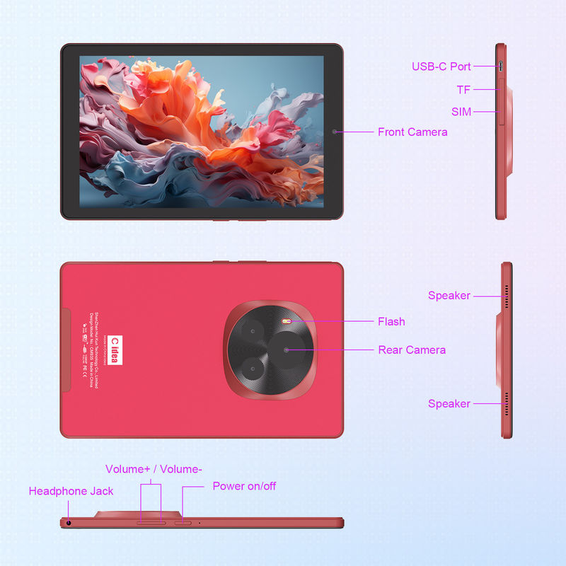 C Idea 9 Zoll MTK Quad Core Tablet 800x1280 IPS Bildschirm Android Tablet mit Stift CM935 Rot