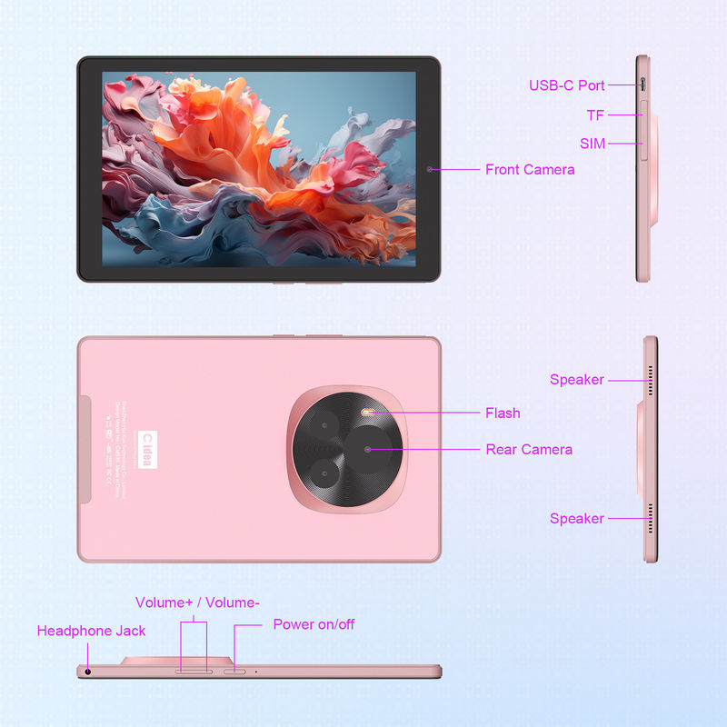 C Idee Android Tablet IPS Bildschirm mit SIM-Unterstützung 9 Zoll Tablet PC für Jugendliche CM935 rosa