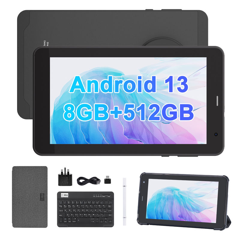 C Idea Android 13 Tablet 512 GB mit SIM 7 Zoll Tablet PC CM518 Pro Schwarz