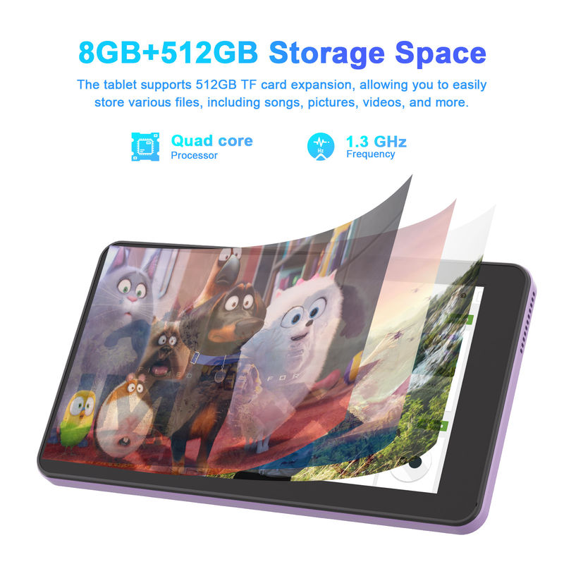 C Idea Android 13 mit 6000mAh 7 Zoll Tabletten Bildungs Tablet PC CM518 Pro Purple