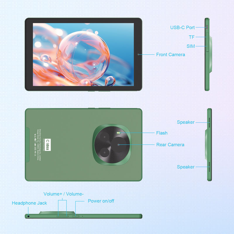 C Idea 5G Bildungs Tablet 800x1280 IPS Touchscreen Tablet mit Stylus Pen CM935 grün